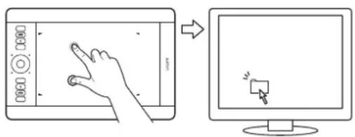 WACOM PTH850 - HANDELINGEN EN BEWEGINGEN MET TWEE VINGERS - 1