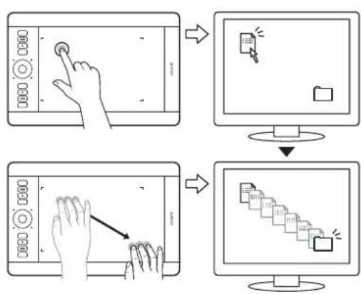 WACOM PTK450 - BEWEGINGEN MET DRIE VINGERS - 1