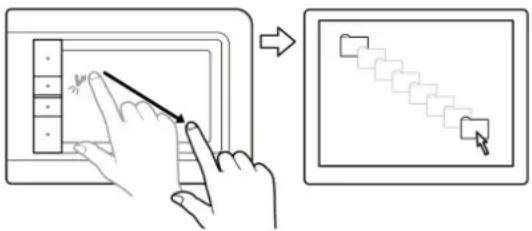 WACOM CTT-460 - Rechtsklikken (met een tweede vinger rechts tikken) - 1