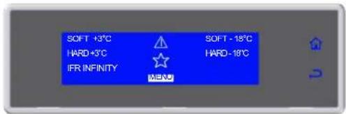 ZACHT +3°C HARD +3°C IFR INFINITY MENU ZACHT -18°C HARD -18°C