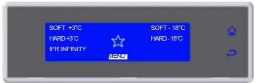 ZACHT +3°C HARD +3°C IFR ONEINDIG NIEUW ZACHT -18°C HARD -18°C