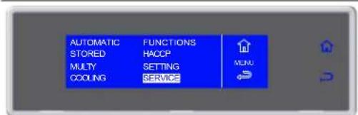 AUTOMATIC FUNCTIONS STORED HACCP MULTY SETTING COOLING SERVICE