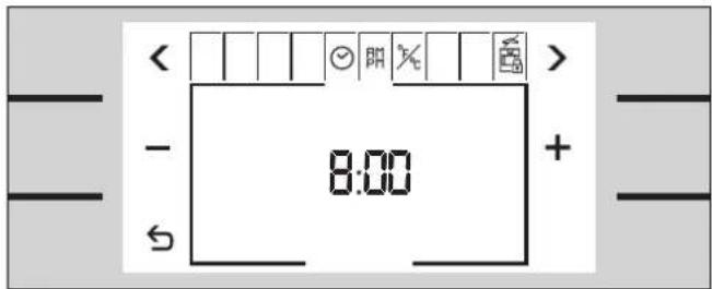 < - 8:00 +