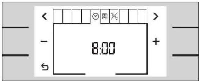 < - 8:00 +