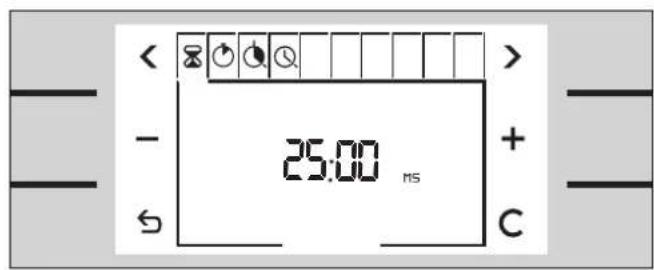 < - 25:00 ns + C