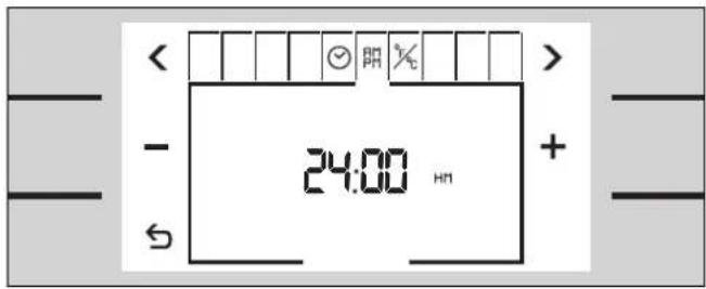 < - 5 24:00 HM +