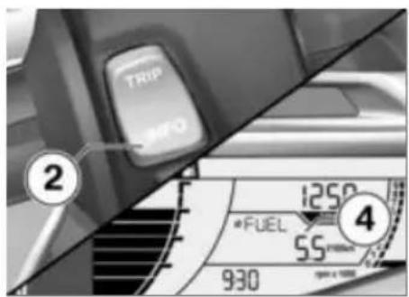 TRIP MFO ② 1250 *FUEL 55 930 ④