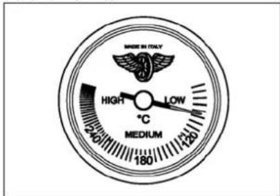 MADE IN ITALY HIGH LOW °C MEDIUM 180 120 110 100 90 80 70 60 50 40 30 20 10 0 SOUT