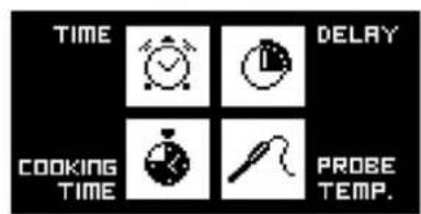 TIME DELRY COOKING TIME PROBE TEMP.
