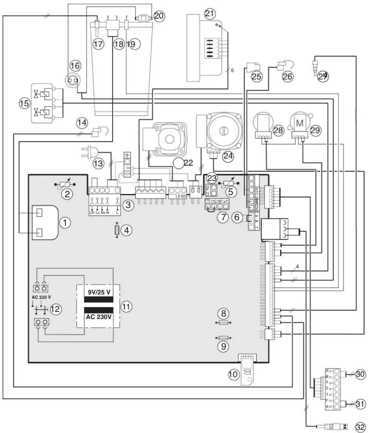 BOSCH Condens 6000 W HRC II HRVS 75 - Elektrische bedrading - 1