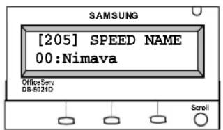 [205] SPEED NAME 00:Nimava OfficeServ DS-5021D Scroll