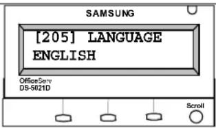 SAMSUNG [205] LANGUAGE ENGLISH Office Serv DS-5021D Scroll