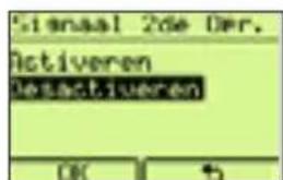 Signal 2de Der. Activeren Deaktiveren