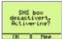 SMS box desactiviert, Activeing?