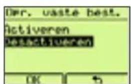 Ovr. vaste best. Activeen Vasaktiveren OK 1 5