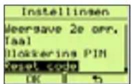 Instellinsen leersave 2e orr. faal blokkerins PIN Xesel code