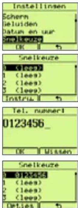 Install Innsen Schern beluiden datum en war Snel Keuze OK 15 Snelkeuze 0 (lees) 1 (lees) 2 (lees) 3 (lees) Instru 15 Tel. nusserl 0123456_ OK Wissen Snelkeuze 0 (lees) 1 (lees) 2 (lees) 3 (lees) Deties 15