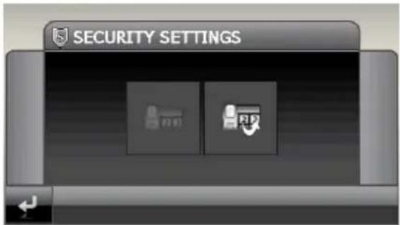 SECURITY SETTINGS
