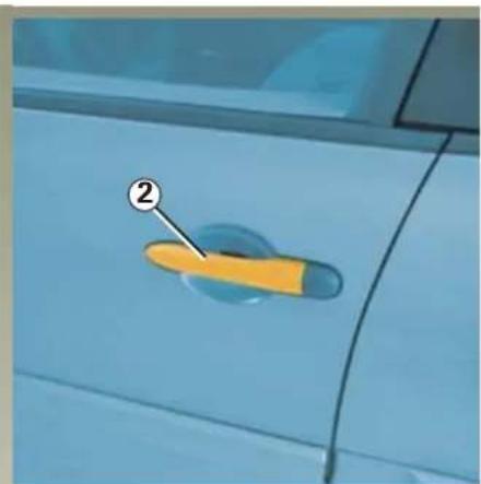 RENAULT Megane (2004) - RENAULT KAART HANDSFREE AFSTANDSBEDIENING: gebruik - 2