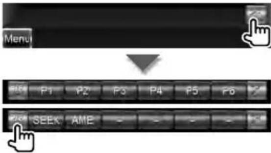 Menu P1 P2 P3 P4 P5 P6 SEEK: AME