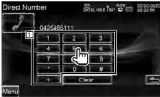 Direct Number 0426465111 1 2 3 4 5 6 7 9 • 0 # + Clear Menu