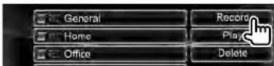 KENWOOD DXN7260BT - Geef het stemregistratiescherm weer - 1