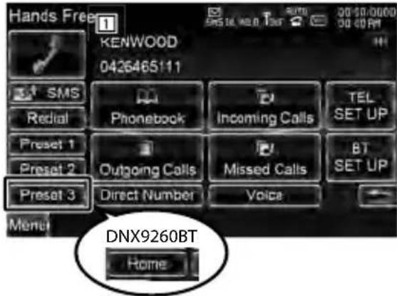 KENWOOD DXN7260BT - Selecteer een kiesmethode - 1