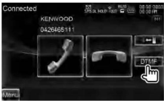 Connected KENWOOD 0426465111 DTMF Menu