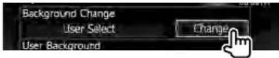 KENWOOD DXN7260BT - Selecteer het scherm voor het wijzigen van de achtergrond - 1