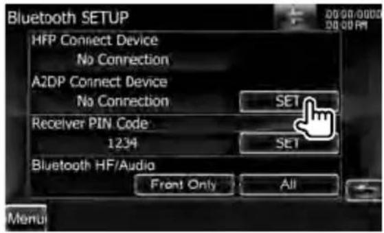 KENWOOD DXN9260BT - Geef het scherm weer met de lijst om apparaten te verbinden - 1