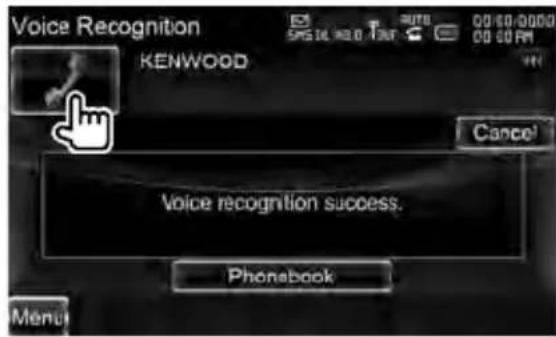 KENWOOD DXN9260BT - Geef het stemherkenningsscherm weer - 3