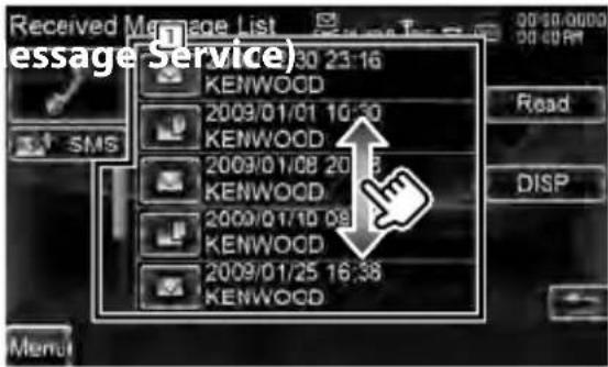 KENWOOD DXN9260BT - Selecteer een weer te geven bericht - 1