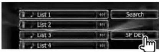 KENWOOD DXN9260BT - Geef het scherm weer met de lijst van speciale apparaten - 1