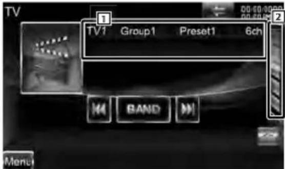 TV 1 TV1 Group1 Preset1 6ch BAND Menu