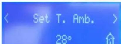 < Set T. Amb. > 28°