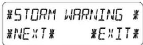 *STORM WARNING * *NEXT* *EXIT*