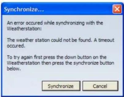 LA CROSSE TECHNOLOGY Heavy Weather Pro software - ALS HET SYNCHRONISEREN NIET LUKT - 1