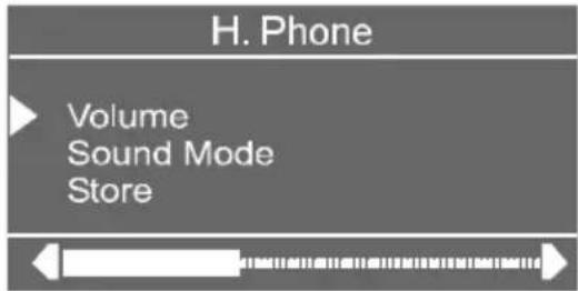 VESTEL 1505 - Het volume van de hoofdtelefoon (Headphone) instellen - 1