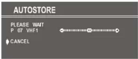 AUTOSTORE PLEASE WAIT P 07 VHF1 CANCEL
