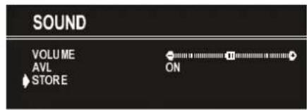 VESTEL 1440 - Het geluidsvolume instellen - 3