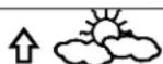 VELLEMAN WS-2800 - WEATHER FORECASTING ICONS: - 2