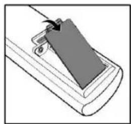 TECHWOOD LTD-6195W - Batterijen in de Afstandsbediening inbrengen - 1