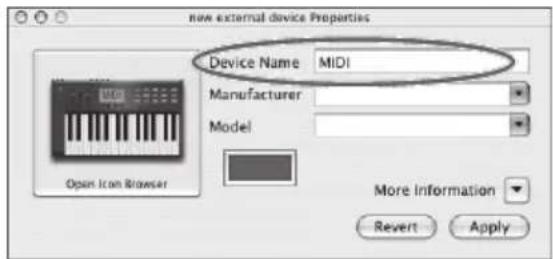 ROLAND OCTA-Capture - Apparaatinstellingen voor MIDI invoer/uitvoer - 2