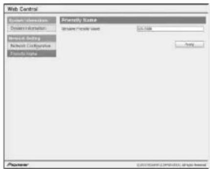 Web Control System Information Design Information Network Settings Network Configuration Security Name Property Name Name: Personal Name URL: 10.0000 Apply Prefooter ©2015/04/19 [C:\WINDOWS\DATA\all styles\new] http://www.cps.com