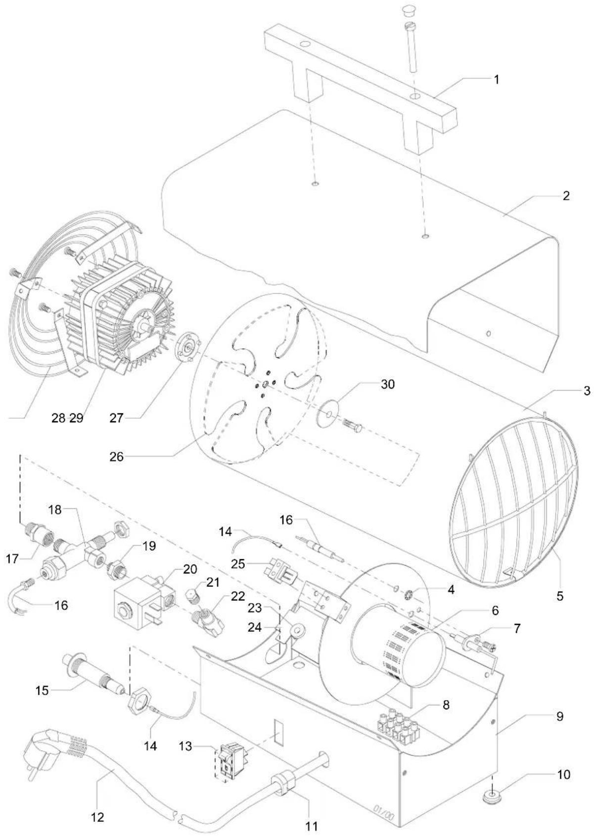 REMKO PGM12E - Montagetekening - 1