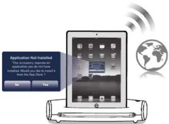 Reflecta Docking Scanner - App Opstartbericht op iOS 5.0 of hoger - 1