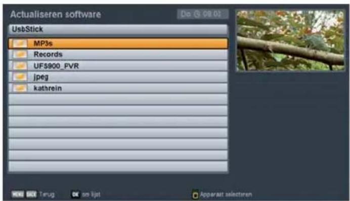 Actualiseren software UsbStick MP3s Records UF5900_PVR jpeg kathrein