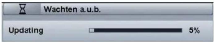 Wachten a.u.b. Updating 5%