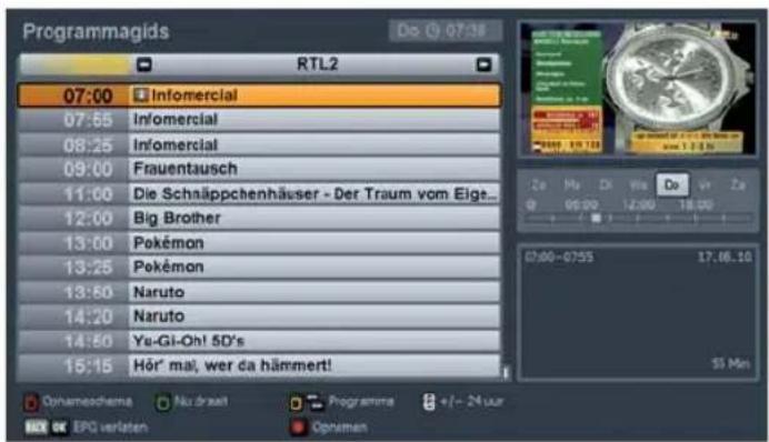 Programmagids 07:00 Infomercial 07:55 Infomercial 08:25 Infomercial 09:00 Frauentausch 11:00 Die Schnäppchenhäuser - Der Traum vom Elge... 12:00 Big Brother 13:00 Pokémon 13:25 Pokémon 13:50 Naruto 14:20 Naruto 14:50 Ya-Gi-Oh! 5D's 15:15 Hör' mai, wer da hämmert! RTL2 Zo Me Dx We Do Ver Ze 07:00-07:55 17.16.10 55 Min Ophameschema Nu draat Programme +/- 24 uur EPC verlaten Opnemen