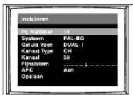 Finlux CT1402T DVD - TV-FUNCTIES (MENU'S) - 1